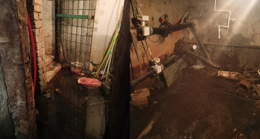 В Заводском районе Саратова месяц не могут устранить затопление подвала пятиэтажки