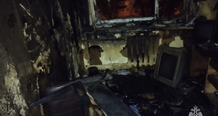 При пожаре в жилом доме Балаково погиб пенсионер