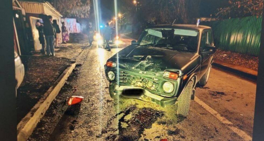 В Саратове пассажир "Нивы" пострадал в ночном ДТП