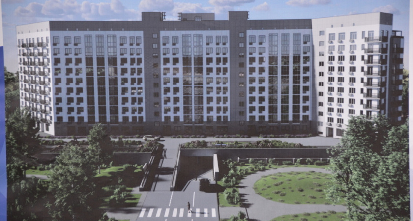 В Энгельсе начали строить 187-квартирный дом у озера Банное