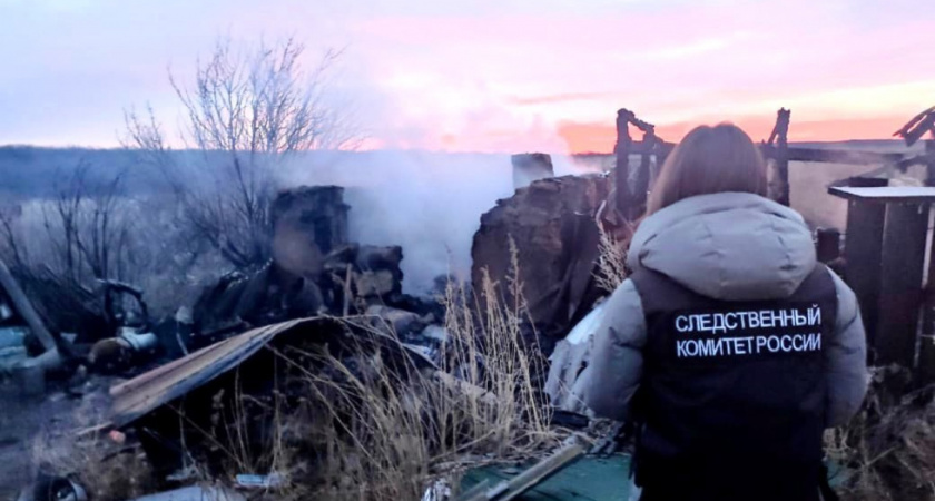 В Саратовской области при пожаре погиб мужчина