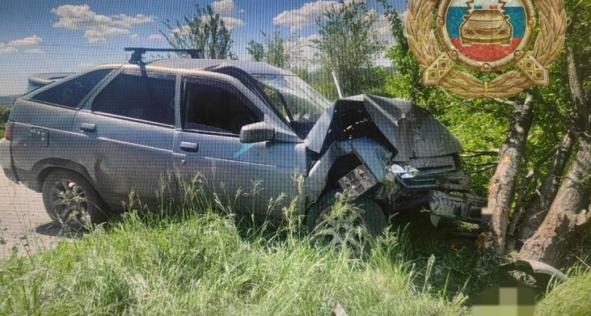 Водитель "двенадцатой" пострадал, врезавшись в дерево в Новобурасском районе