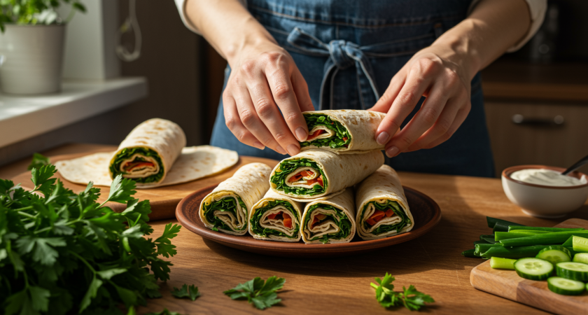 Легко, быстро и удивительно вкусно: готовим из лаваша аппетитные рулетики — разлетаются моментально