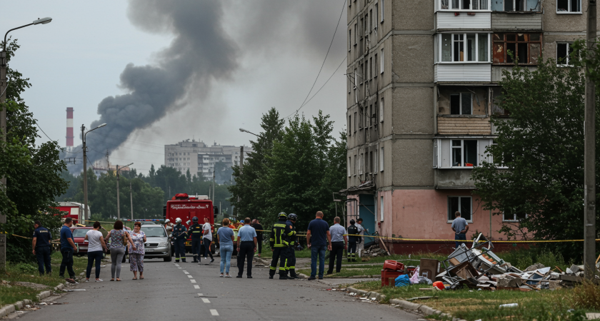 Дроны атаковали промышленное предприятие в Энгельсе, пострадавших нет