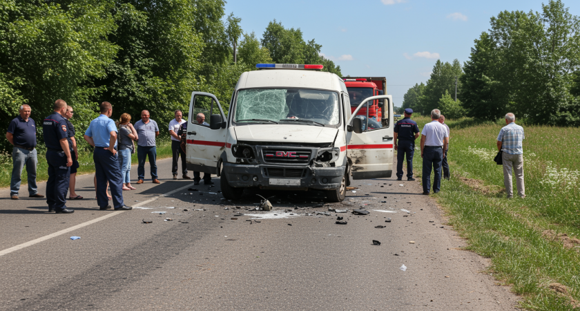 Водитель «ГАЗели» погиб в ДТП в Балаковском районе