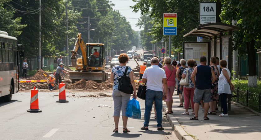 В Саратове изменился маршрут автобуса №18А из-за ремонта водопровода