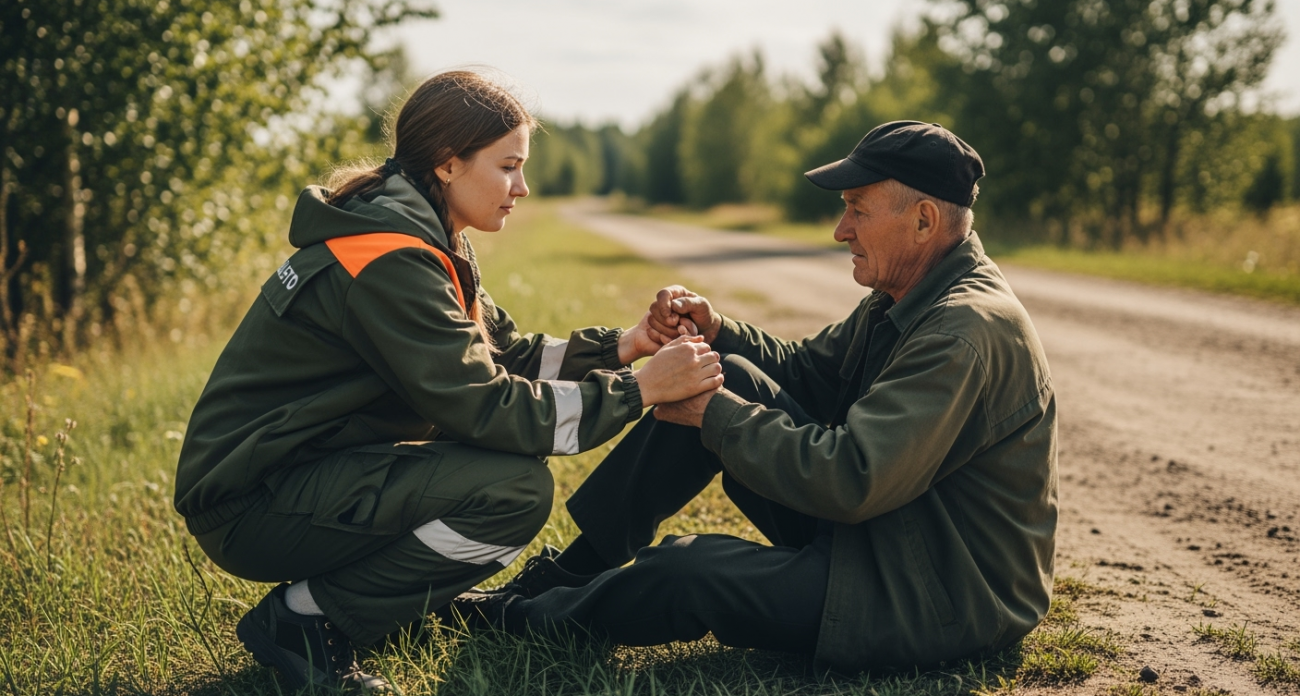 Поисковики случайно нашли потерявшегося 84-летнего пенсионера накануне его дня рождения