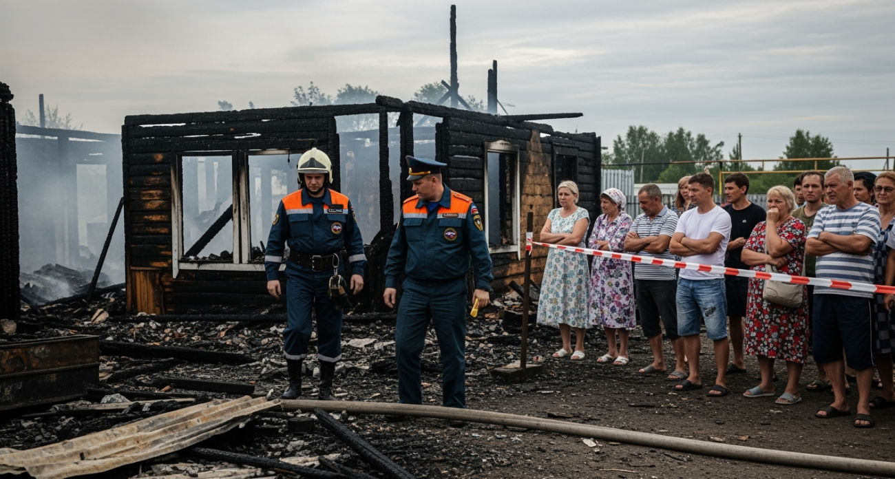 Ночной пожар в Энгельсе унес жизни пожилой пары: тела найдены в сгоревшем доме