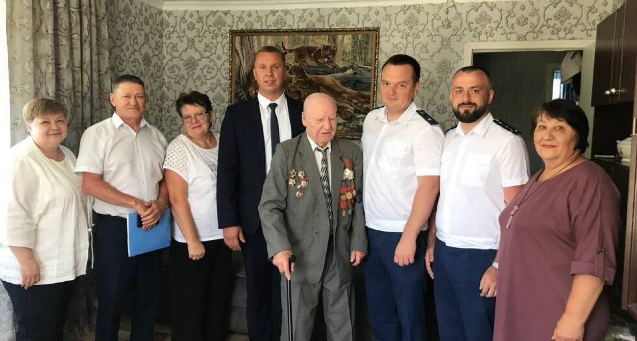 Единственный ветеран района отметил 100 лет: выжил после попадания в Т-34 на Курской дуге