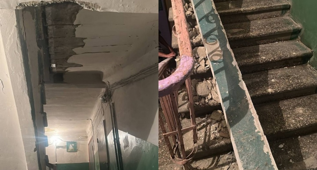 В 50-летнем доме Саратова обрушилась лестница между этажами — прокуратура взяла на контроль