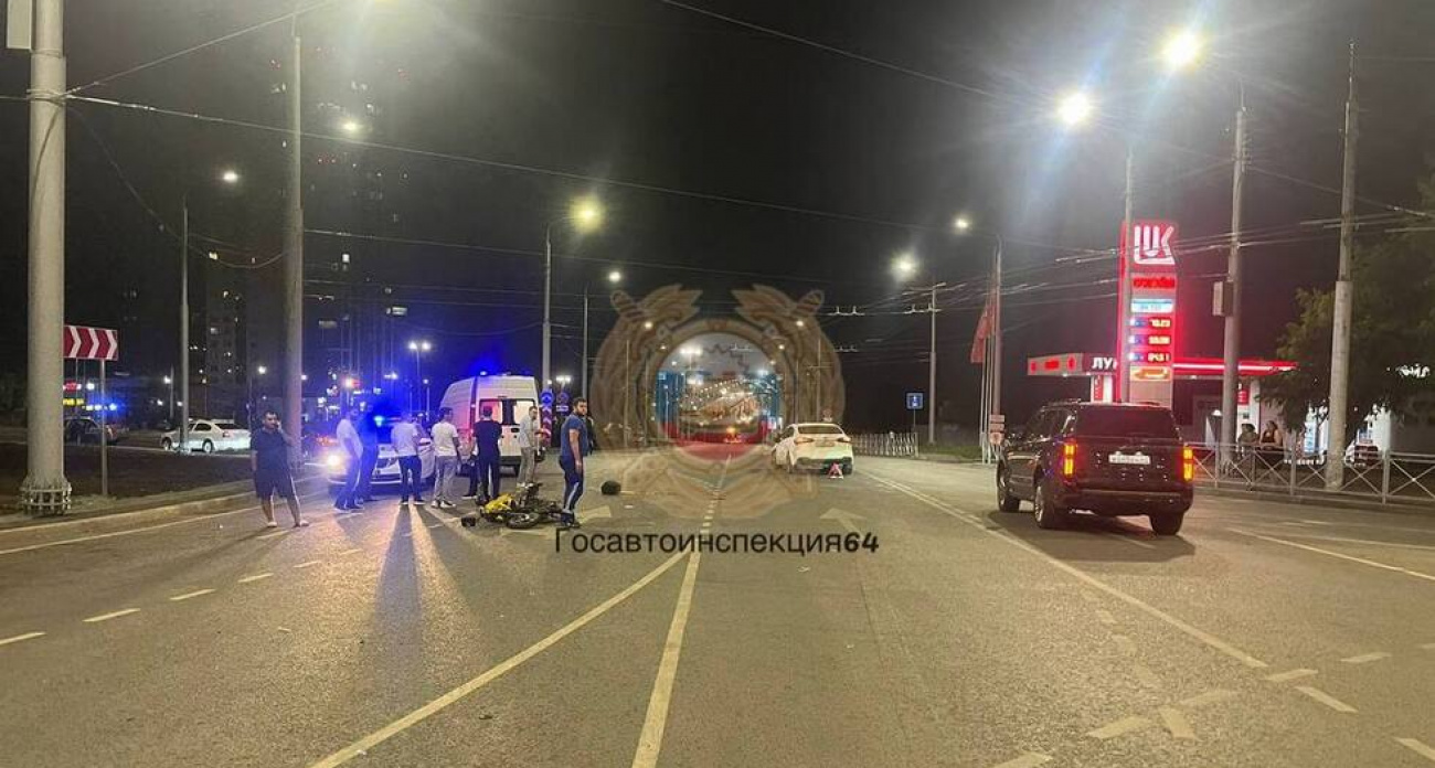 24-летний велосипедист госпитализирован после наезда KIA на развязке Саратов-Энгельс