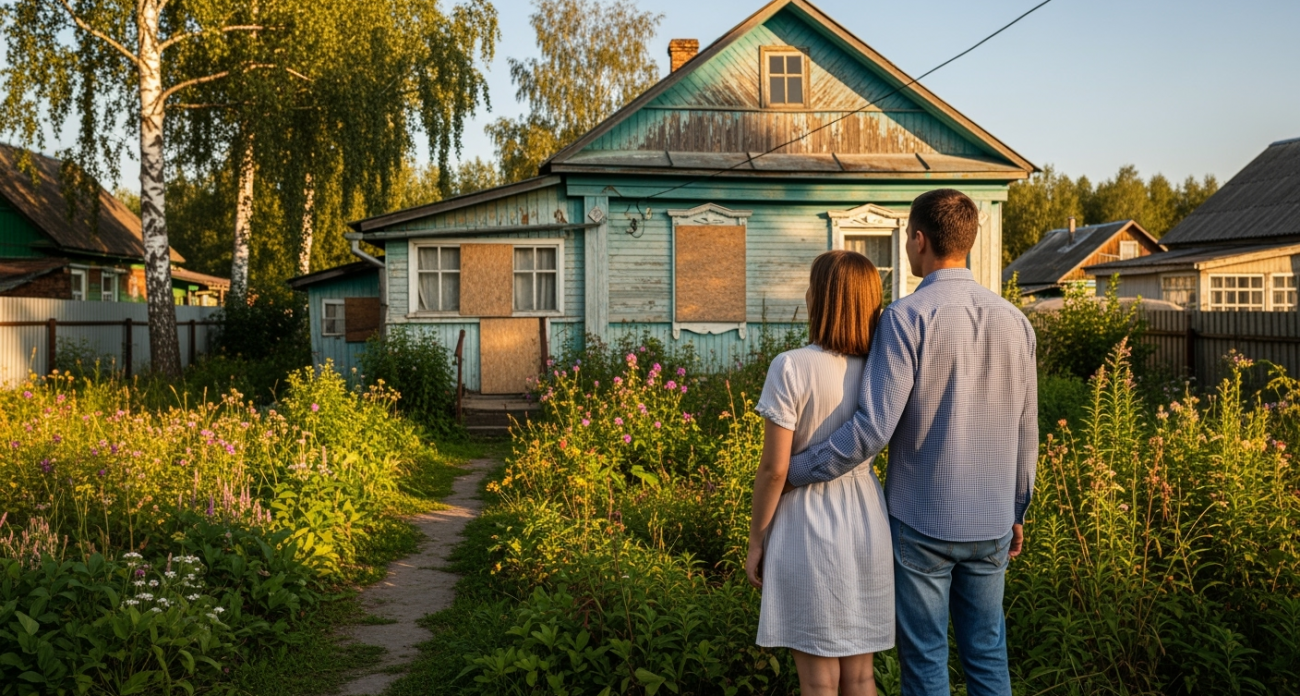 Дом-развалина без фундамента не продавался 2 года — мы купили его ради секрета, который не заметили другие