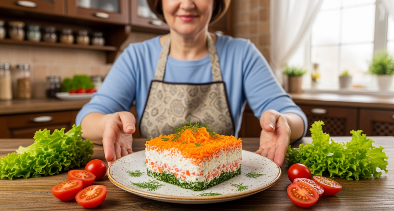Отварила минтай в огуречном рассоле — родные уверены, что это крабовое мясо: салат "Рыбная загадка"