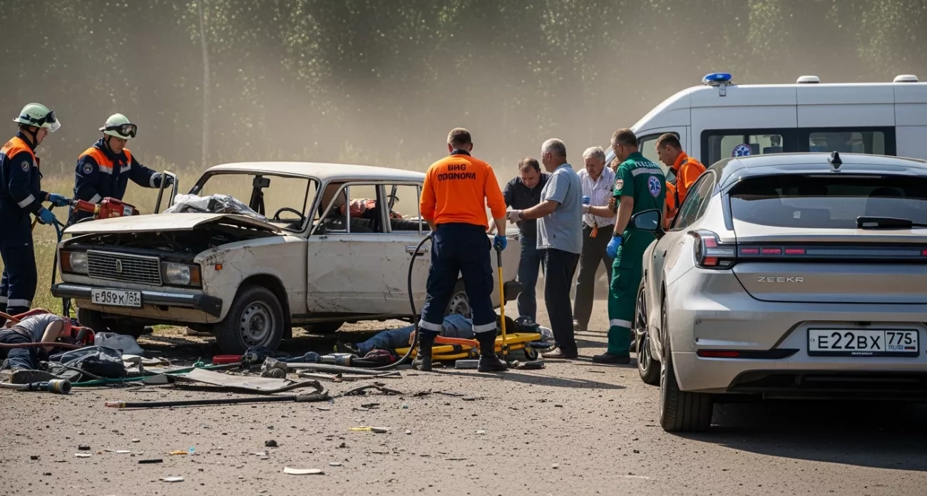 Саратов: главные новости за 12 августа - ДТП ВАЗ-2107 с Zeekr, двое погибших и массовые отключения воды