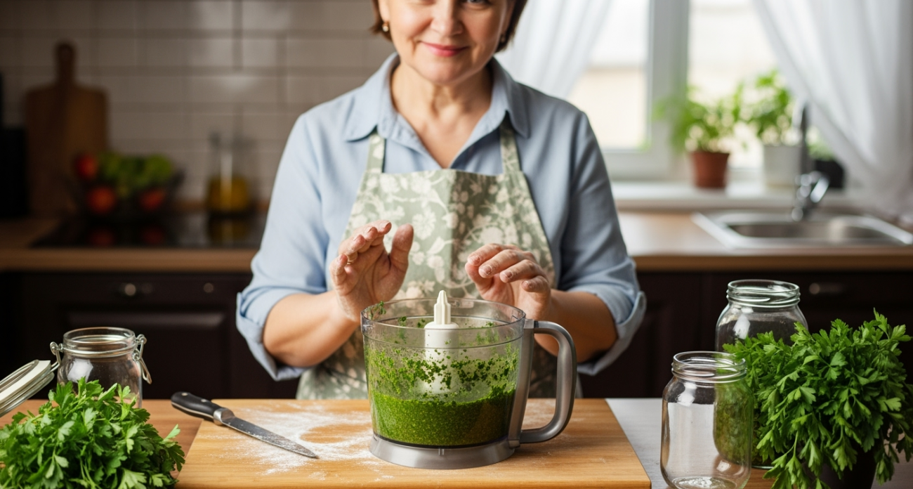 Никогда не думала, что петрушка может быть такой вкусной — попробуйте мой любимый соус на зиму
