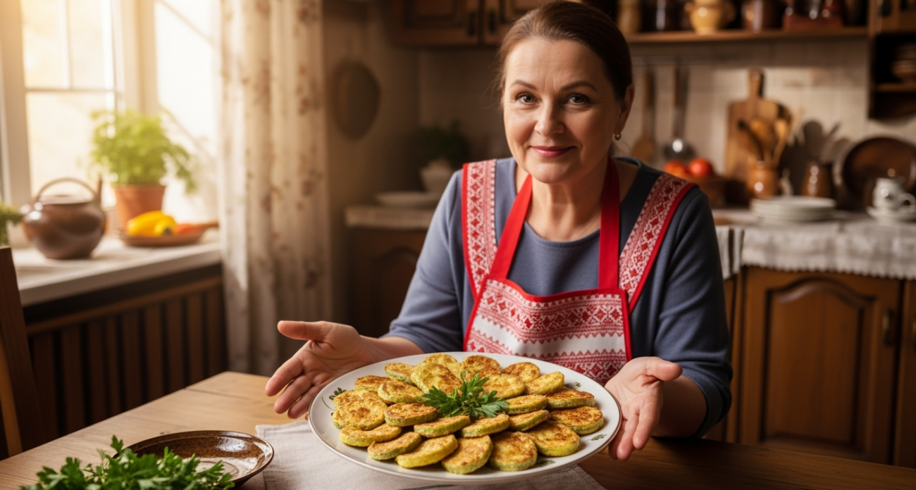 Белорусский секрет кляра с пармезаном: кабачки остаются хрустящими сутками — вот что меняет всё