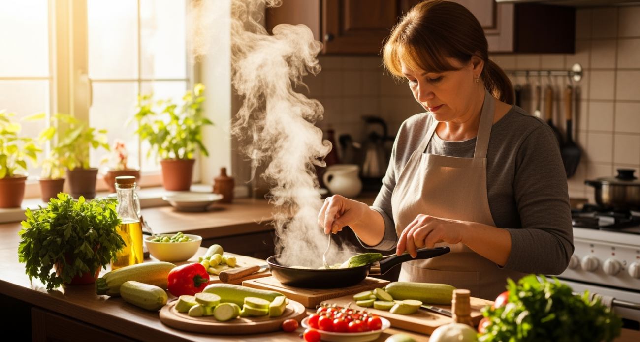 Этот секрет тушения кабачков с курицей знают только опытные хозяйки: блюдо тает во рту за 10 минут