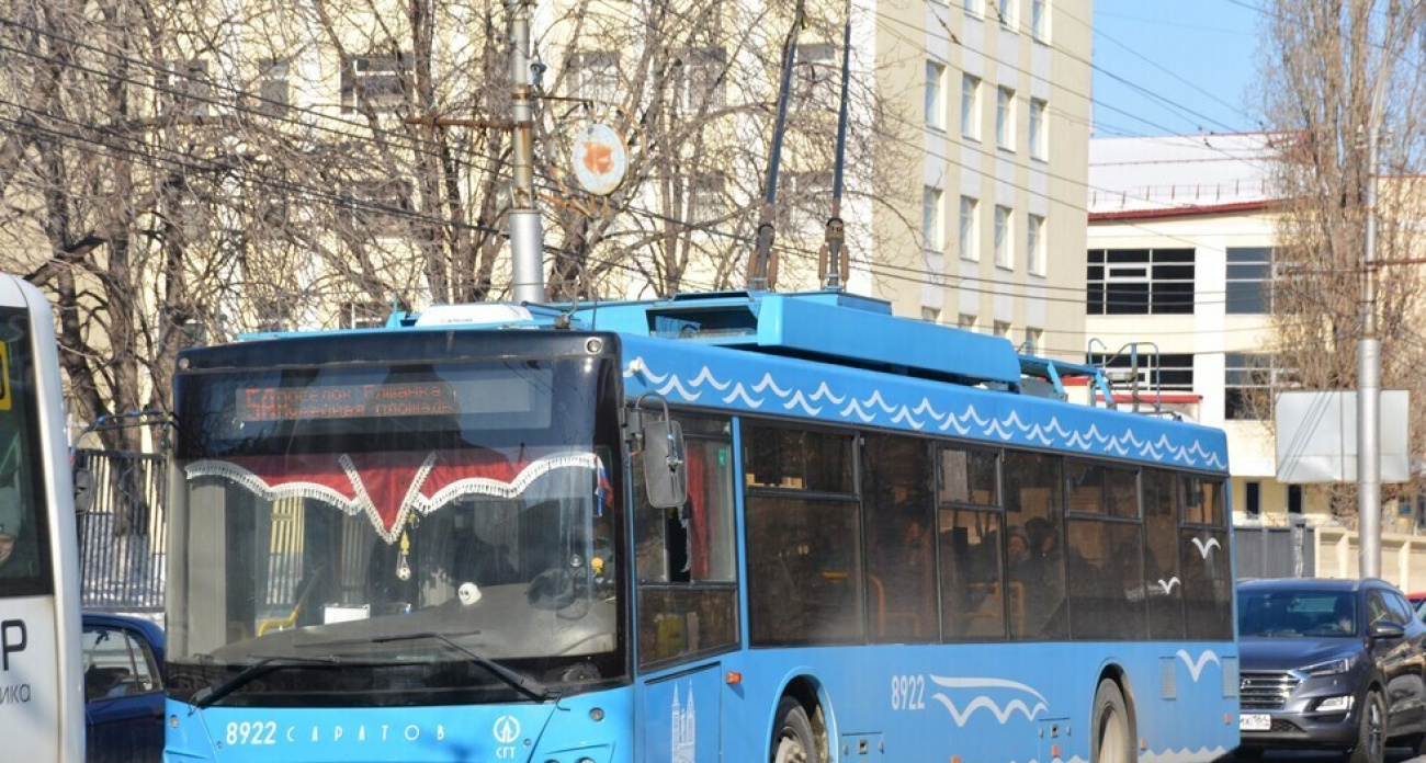 В Саратове упавшее дерево парализовало три троллейбусных маршрута на час