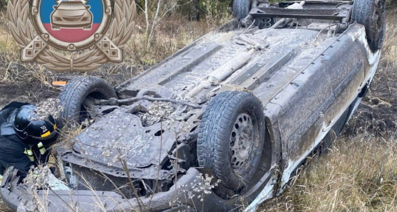 23-летний водитель "Ларгуса" съехал с дороги у Прудового — пассажир в больнице