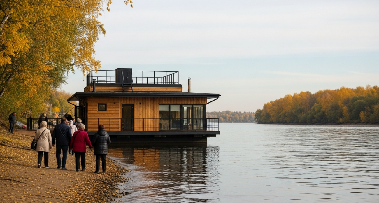 Балаковский предприниматель требует снести баню Моргенштерна* с берега подмосковной реки