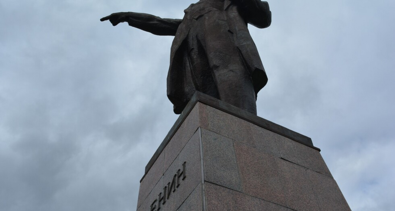 В Саратове вандалы выкопали 15 кустов у памятника Ленину на Театральной площади