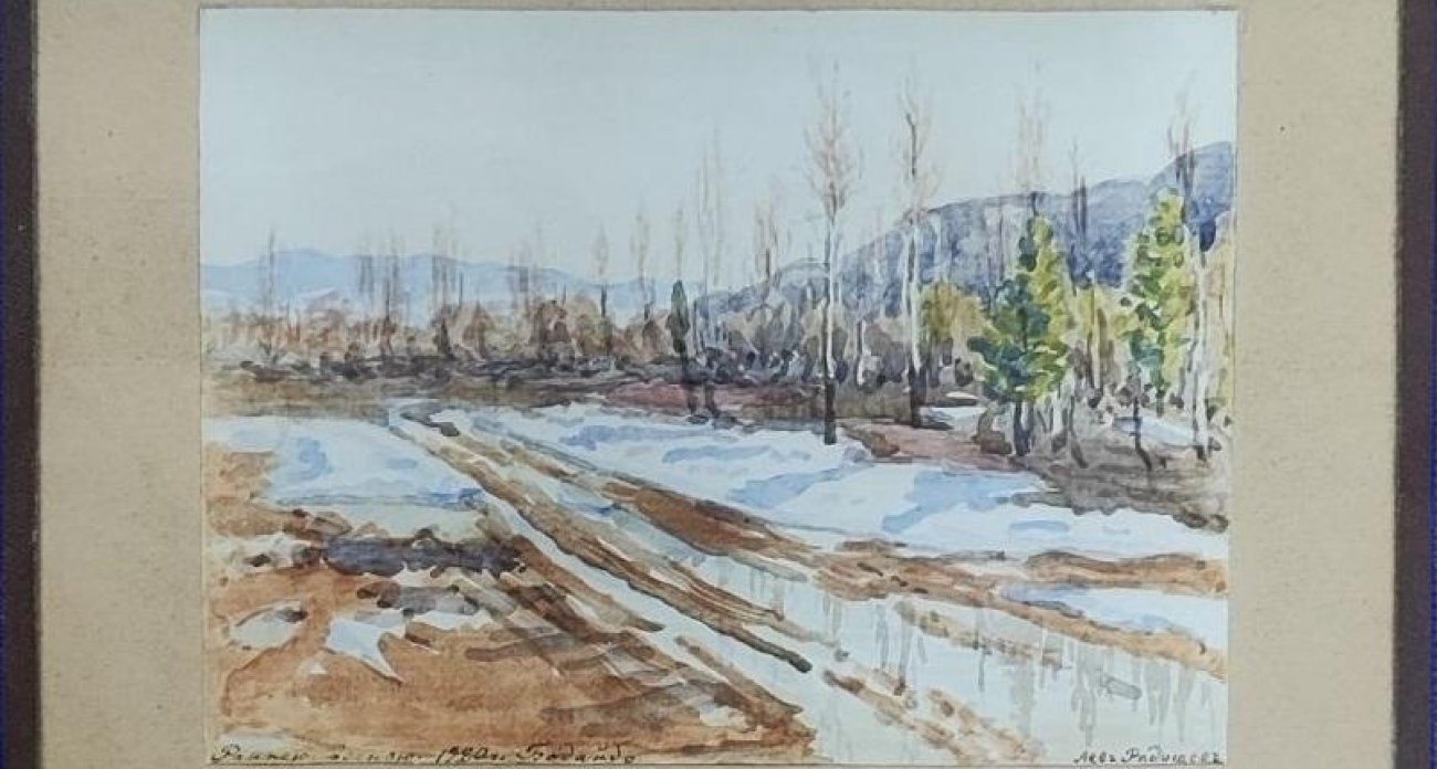 Акварели с сибирскими приисками 1920-х вернулись в Хвалынск спустя век после революции