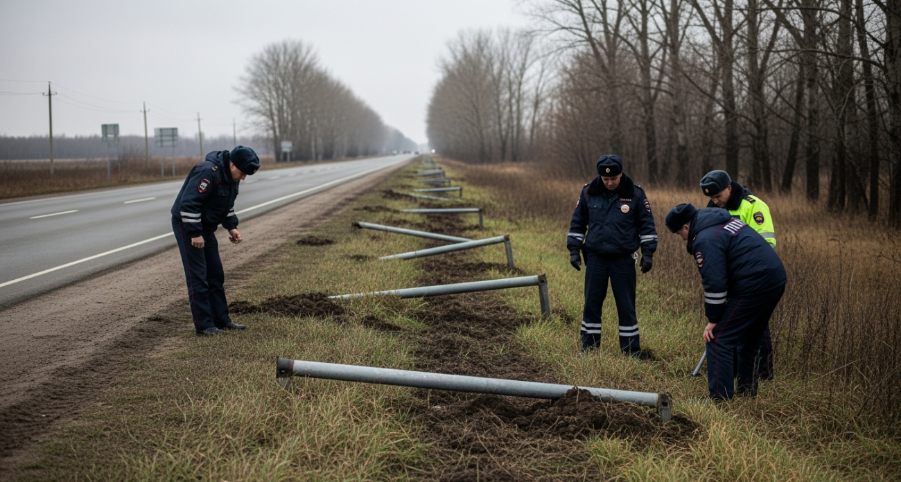 18-летний житель села украл 20 труб для дорожных знаков на 80 тысяч, которые чиновники бросили у дороги