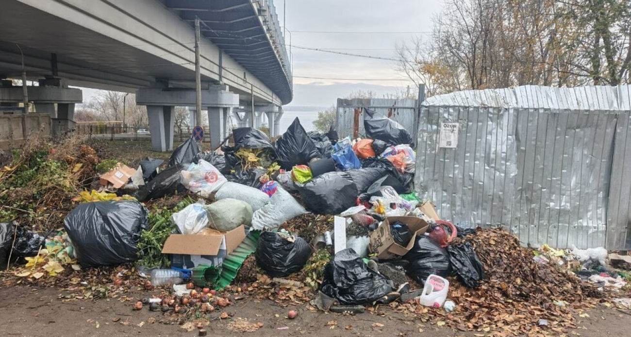 "Ломовоз" против гор мусора: в Усть-Курдюме количество контейнеров сократили вдвое, а свалки растут ежедневно