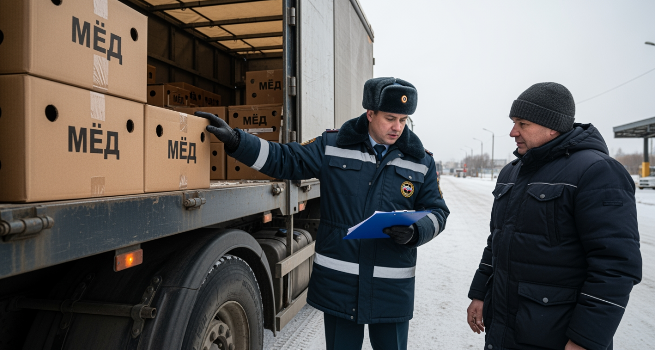 210 кг меда без документов: на границе с Казахстаном развернули груз в Узбекистан
