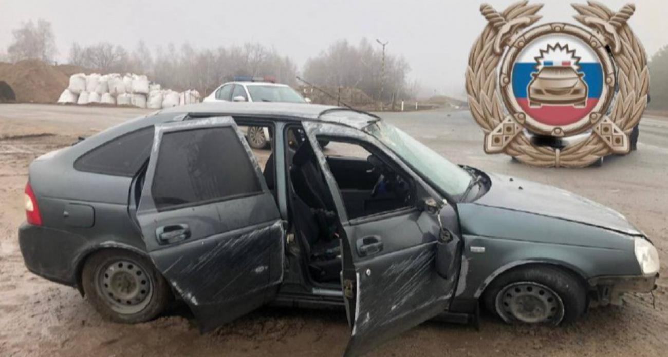 Lada Priora и Kia столкнулись у села Большая Каменка: двое госпитализированы