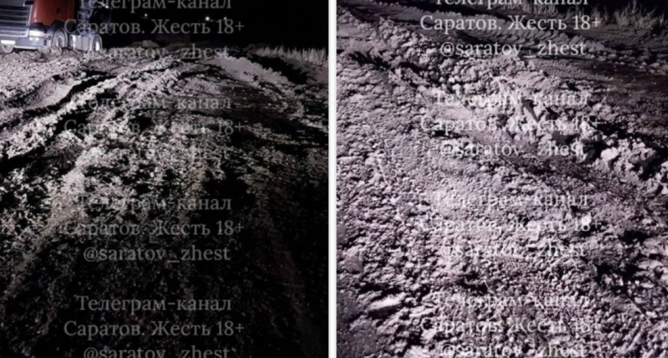 "Даже за хлебом не добраться": большегрузы с щебнем превратили единственную дорогу в село Дубовка в непроезжую колею