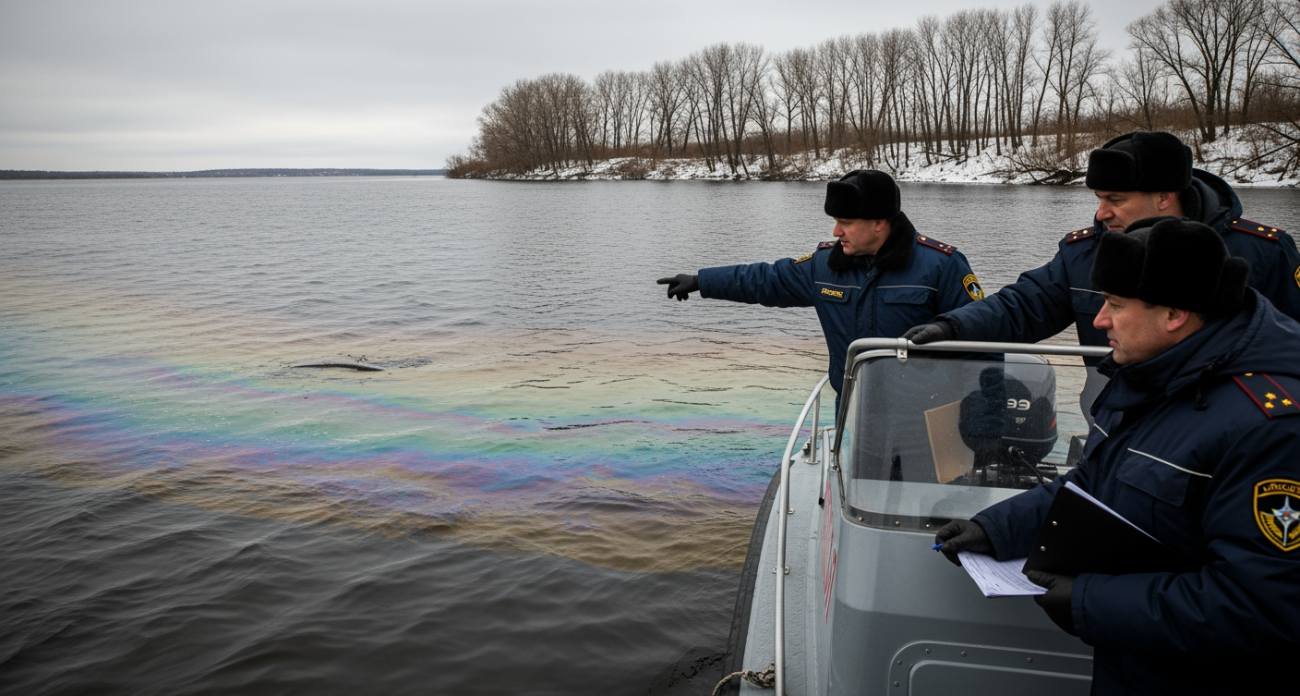 Затонувшее судно отравило Волгу нефтепродуктами у Хвалынска: прокуратура требует поднять плавсредство