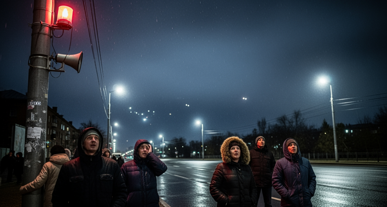 Сирены по всему Саратову: запечатлена ночная атака украинских дронов