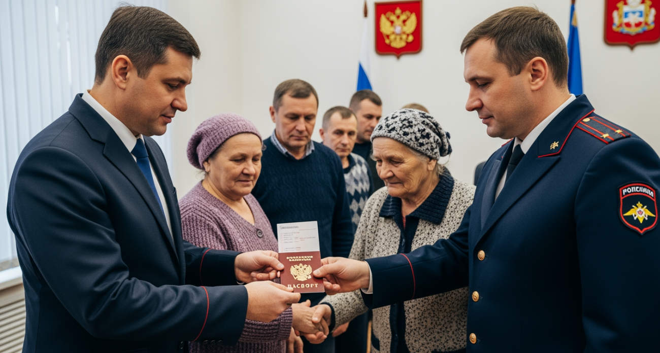 300 эвакуированных из Красноармейска получили первые российские паспорта