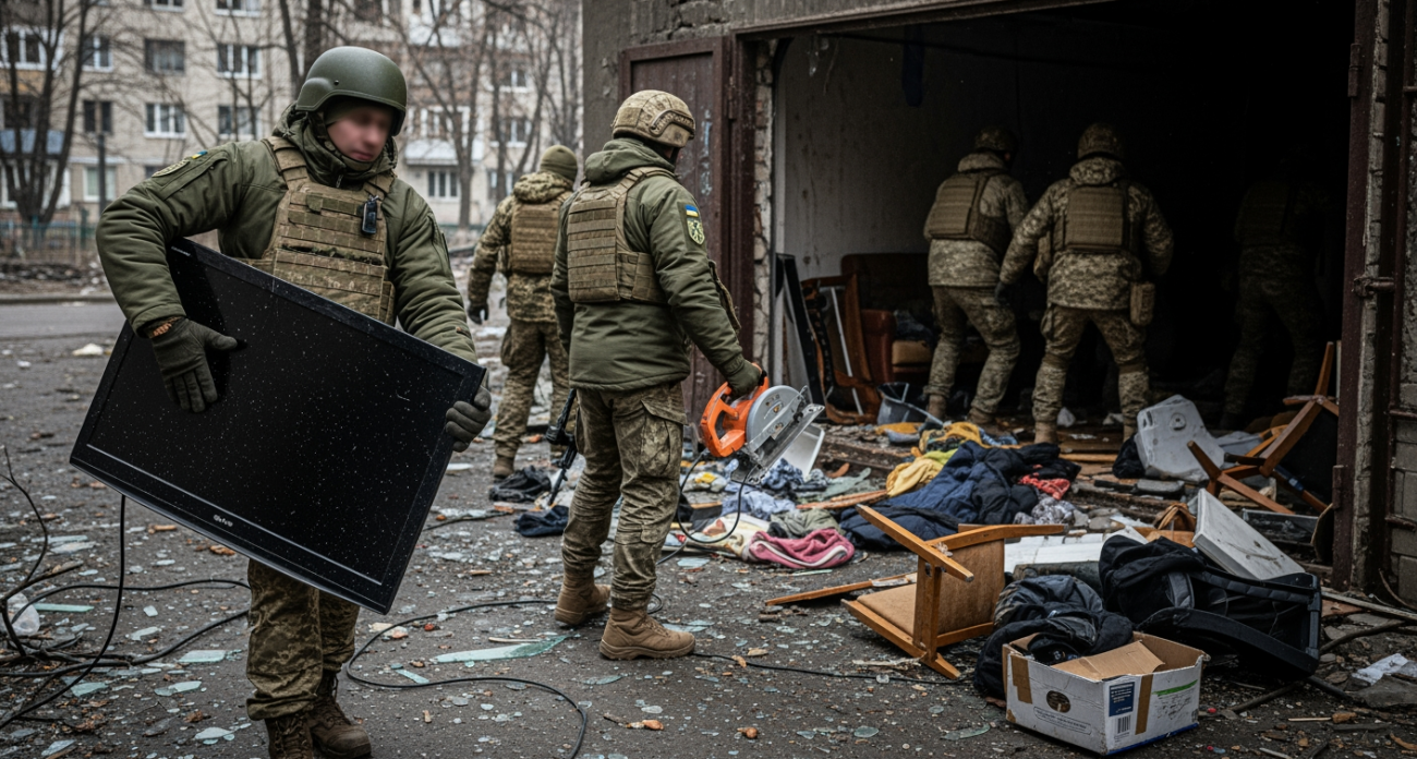 Пленный ВСУ: украинские солдаты грабили дома, воруя телики и пилы