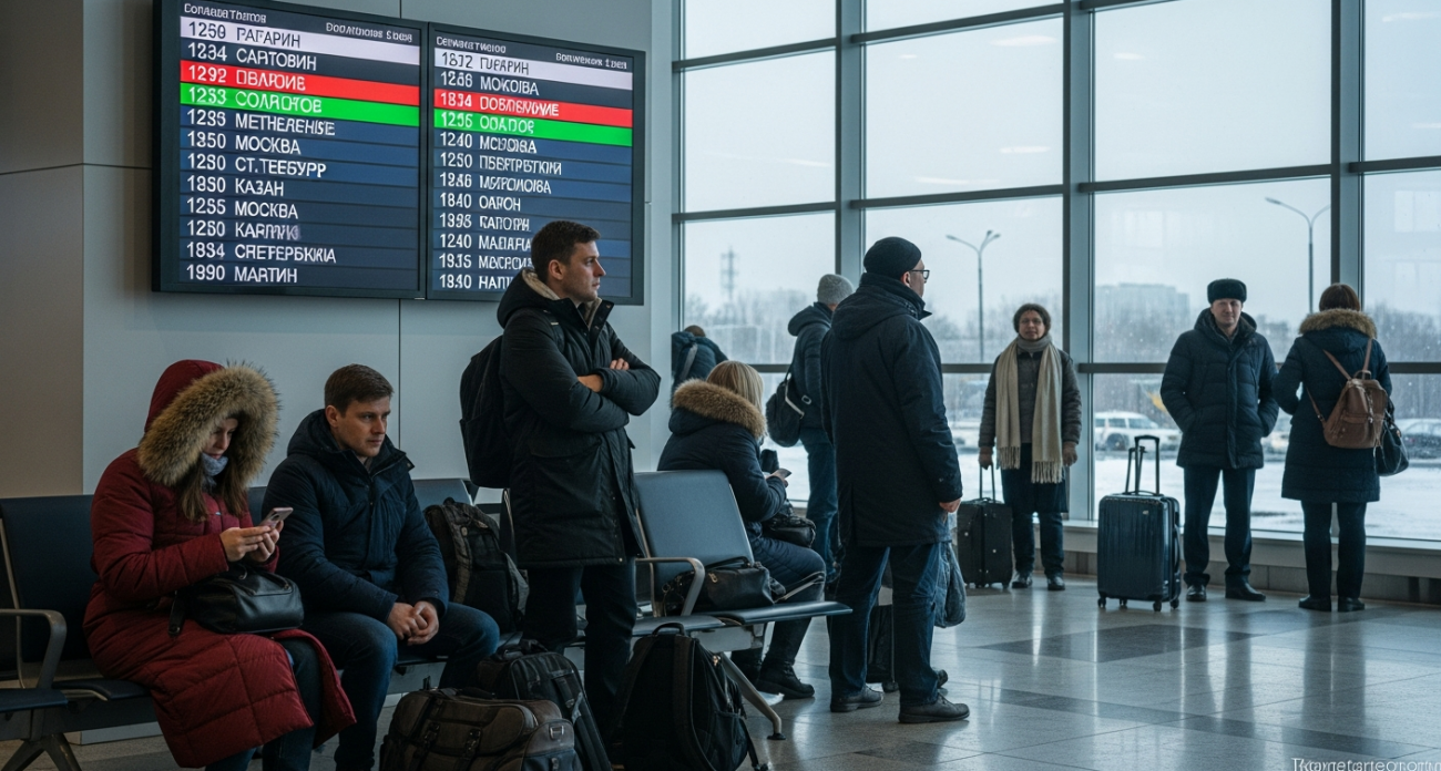 Угроза БПЛА парализовала "Гагарин": рейсы задерживаются на 6 часов, аэропорт закрыт