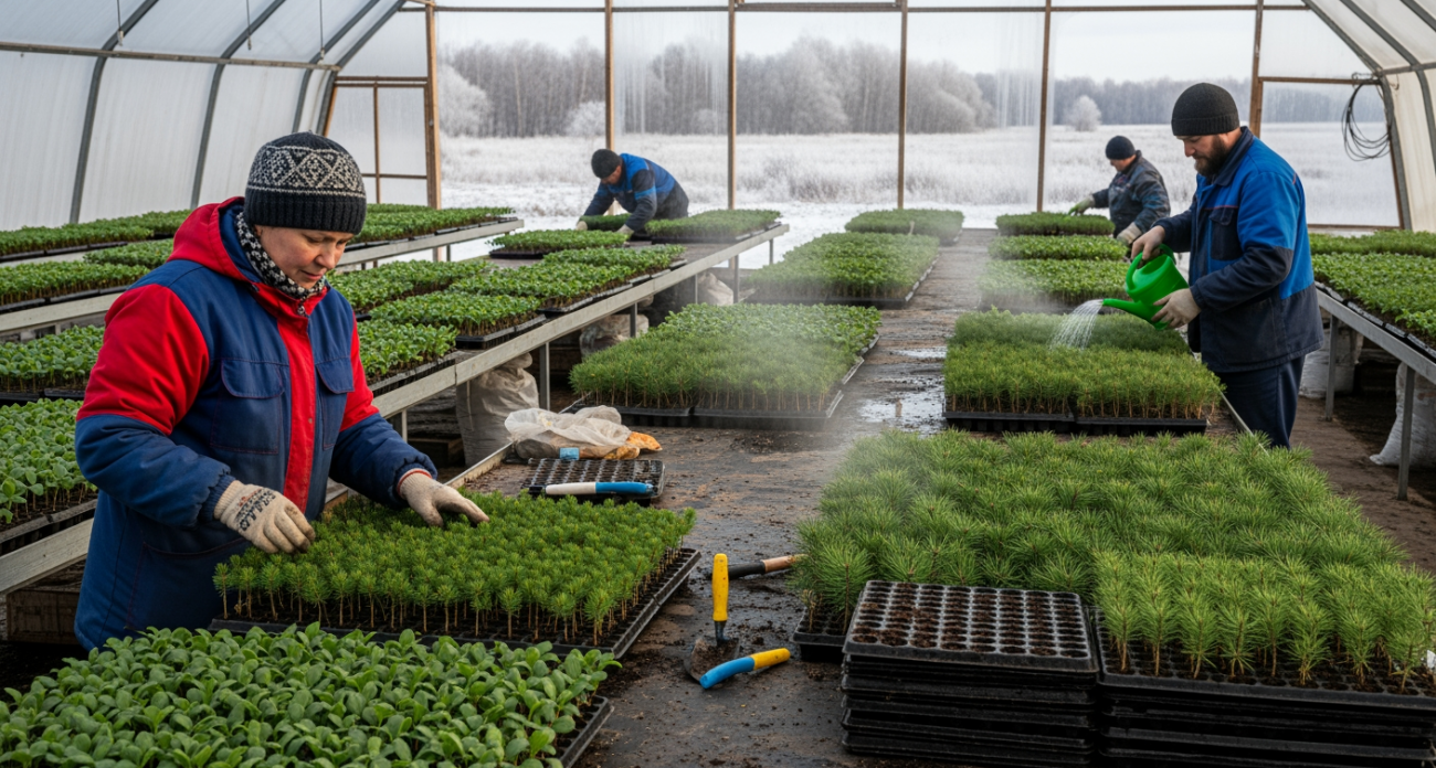 Саратов втрое увеличит выпуск сеянцев для посадки 4 тыс. га лесов в 2026 году