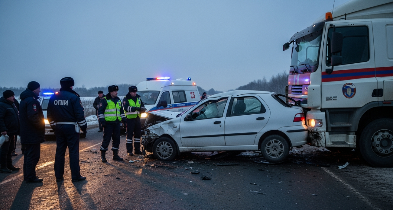 65-летний водитель Fiat погиб в лобовом столкновении с фурой под Ивантеевкой