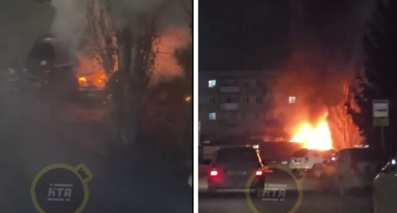 Утром на улице Ленина в Балаково полностью выгорела ГАЗель на 6 квадратных метрах