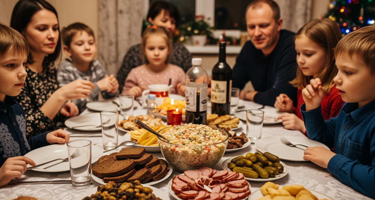Надоела банальная Оливье. Два простых хода — и она станет деликатесом на вашем столе