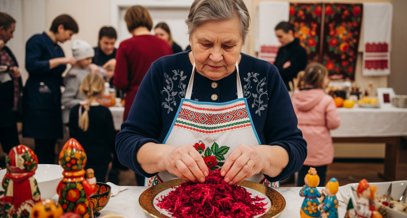 Свеклу скупаем килограммами, а готовим вот эту закуску: семья просит добавки, уходит огромными порциями