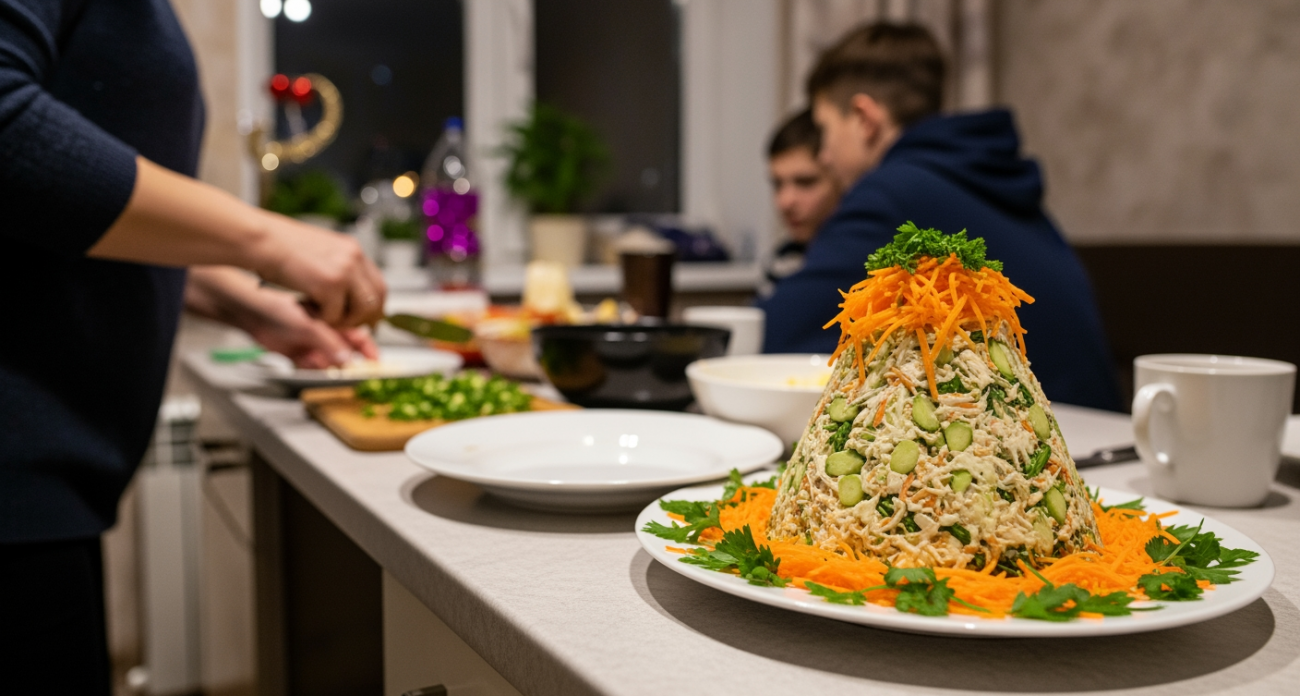 Olivier отходит в тень - салат Pegasus захватывает новогодние столы. Год Огненной Лошади требует нового вкуса