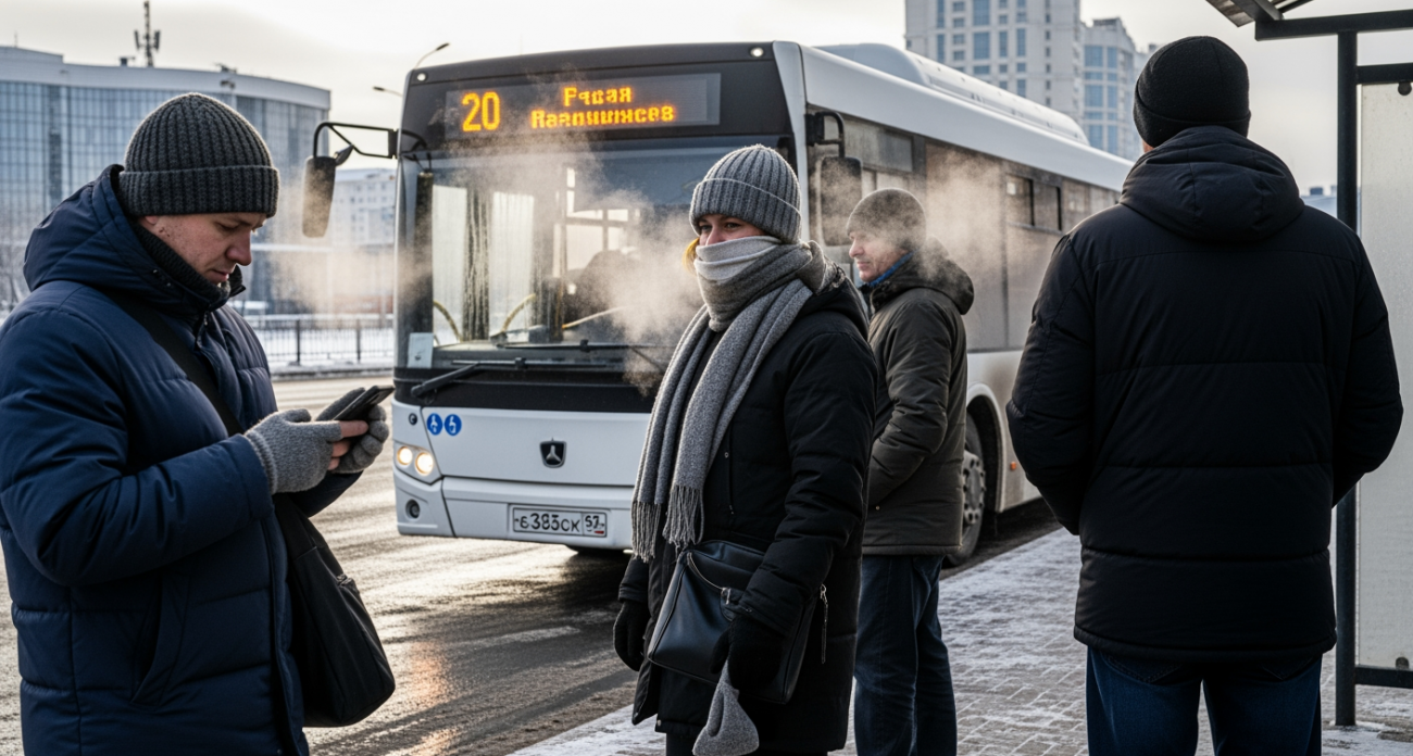 В морозы -25° Саратов запустил резервные автобусы на маршруты