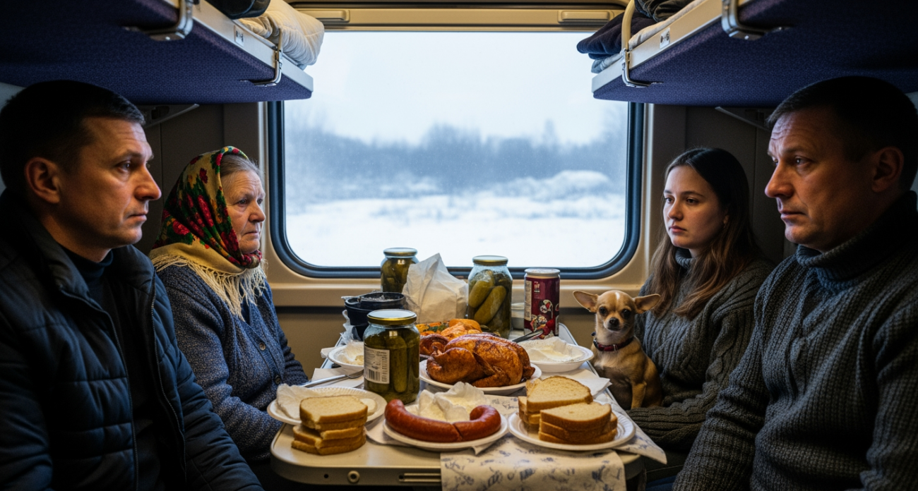 Хамы в купе заняли весь столик, но я нашел способ вернуть справедливость – проверенный метод для наглецов в поезде