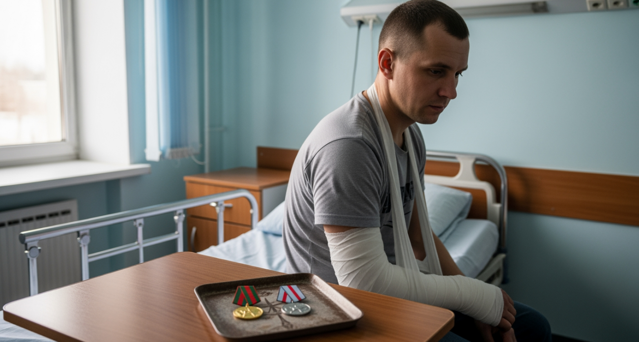 Александр из Ершовского района получил две медали прямо в госпитале после ранения