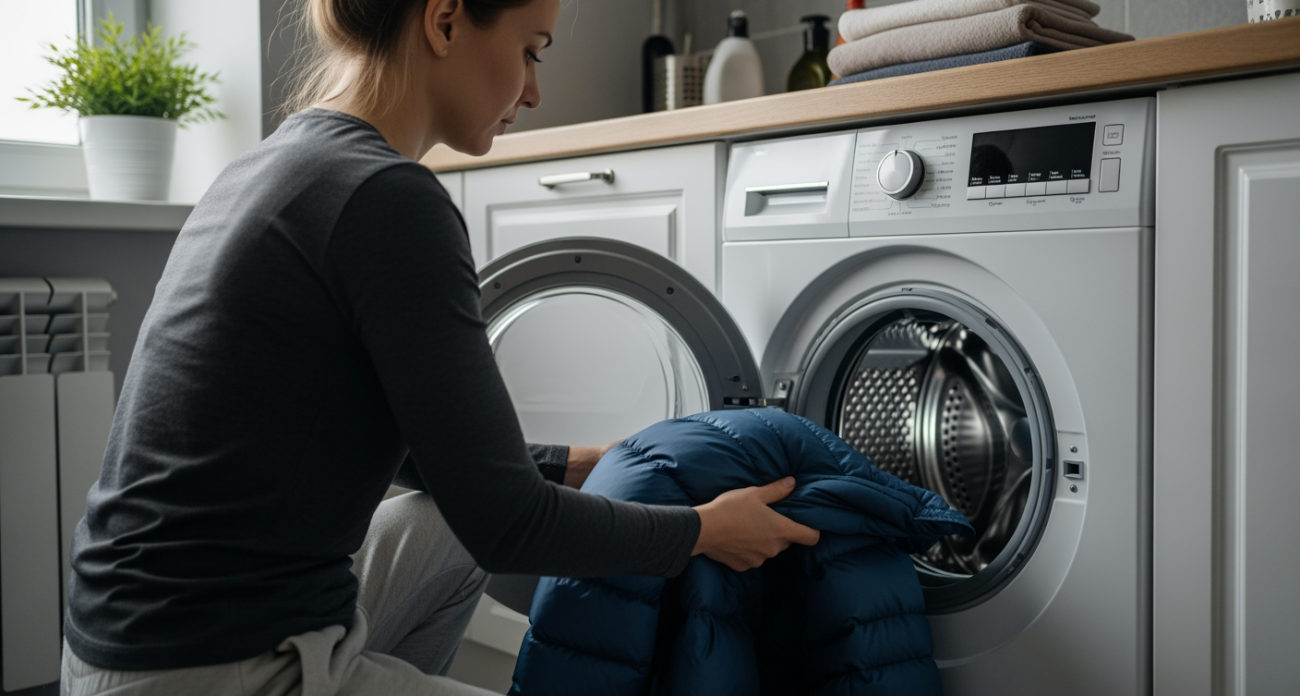 Восстановить объём пуховика после стирки за четверть часа - без фена и теннисных мячей