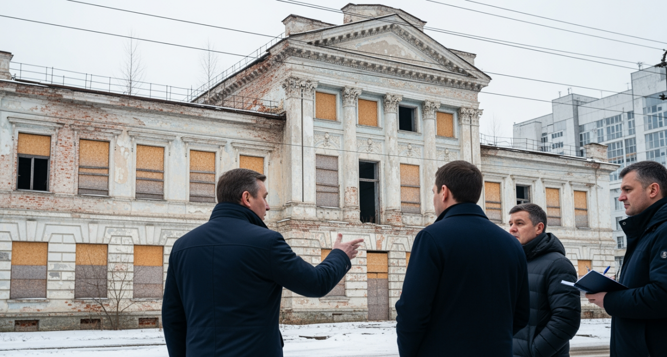 Спикер Думы спасает памятник: заброшенный техникум в Саратове восстановят