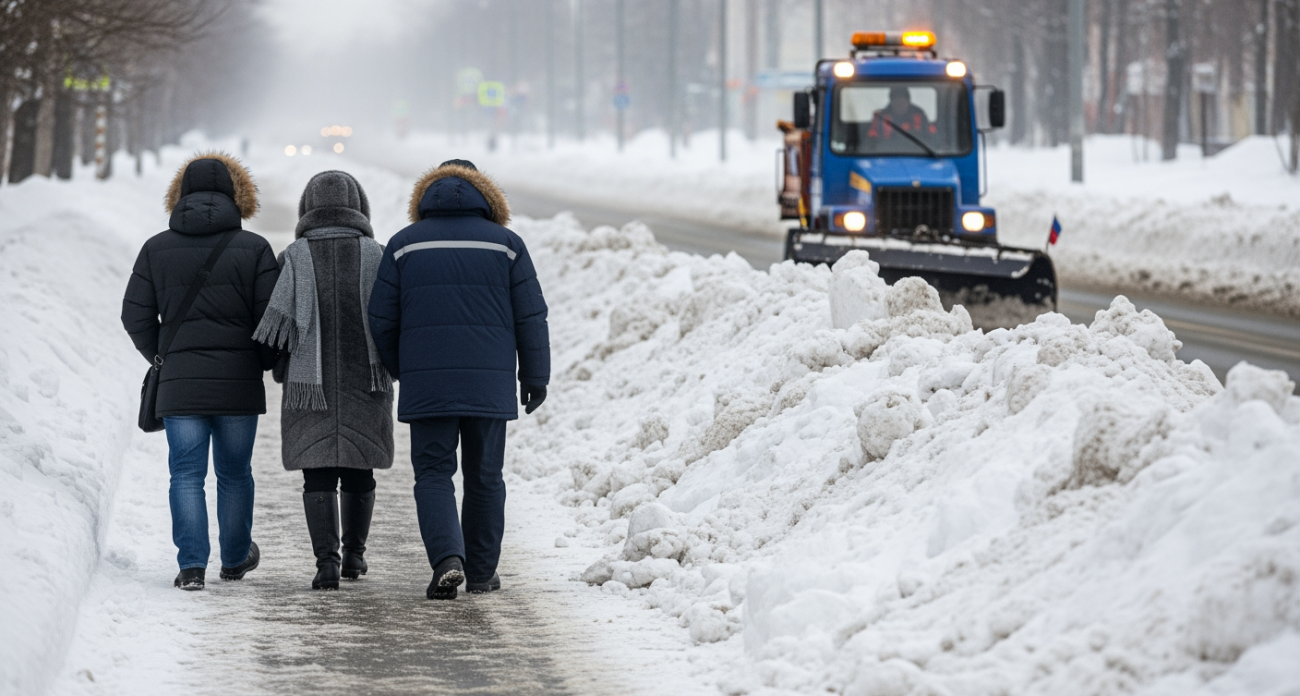 Володин потребовал ночную уборку снега и помощь управляющим компаниям