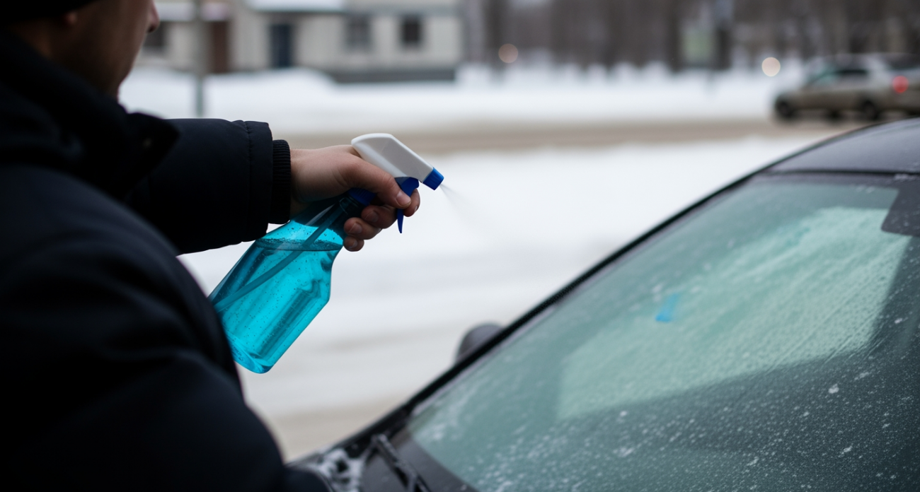 Разморозить лобовое стекло за полминуты: профессиональный трюк без повреждений и скребка