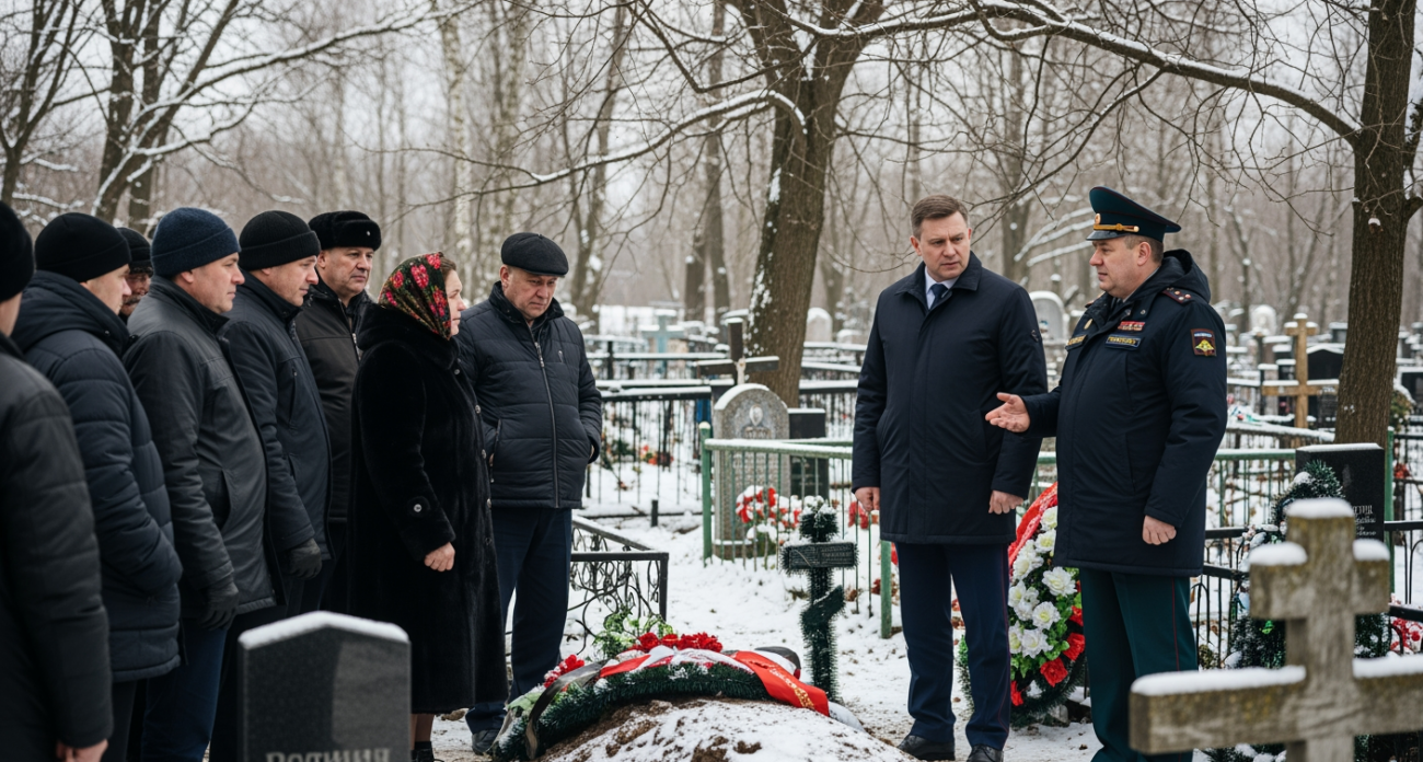 «Ради мирного неба над головой дочери»: село Алексеевка простилось с бойцом СВО Русланом Никитиным